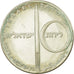 Coin, Israel, Independance Day, 10 Lirot, 1972, Jerusalem, MS(63), Silver, KM:62