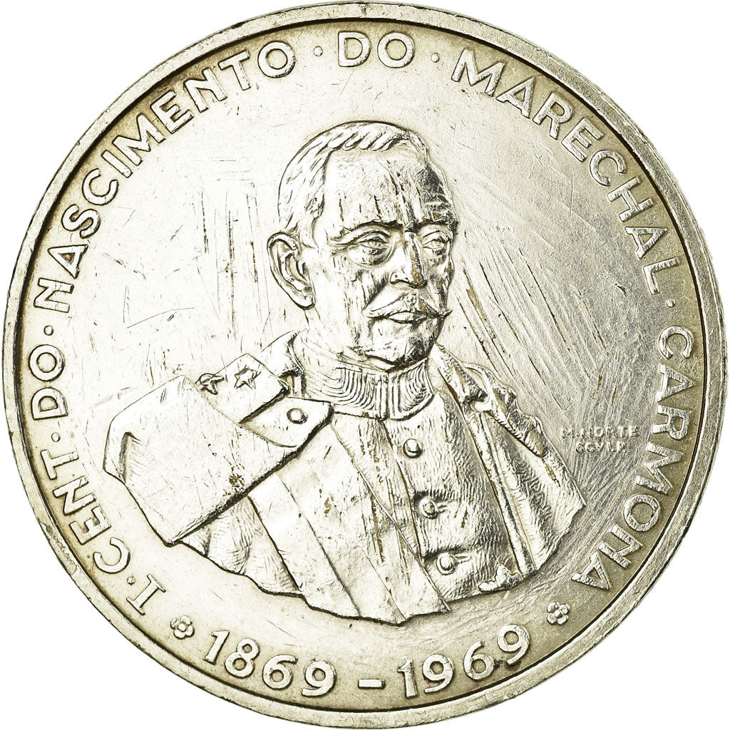 Coin, Portugal, 50 Escudos, 1969, EF(40-45), Silver, KM:599