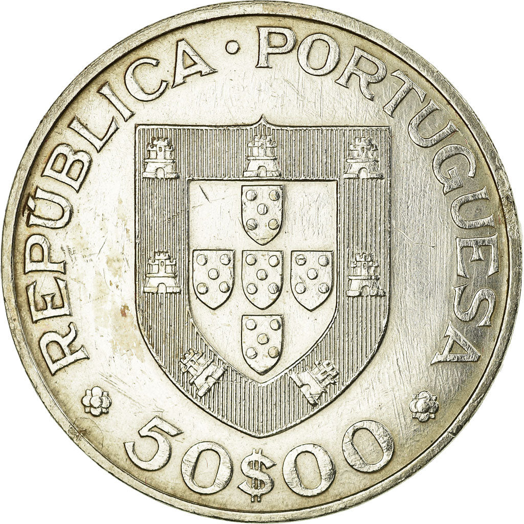 Coin, Portugal, 50 Escudos, 1969, EF(40-45), Silver, KM:599