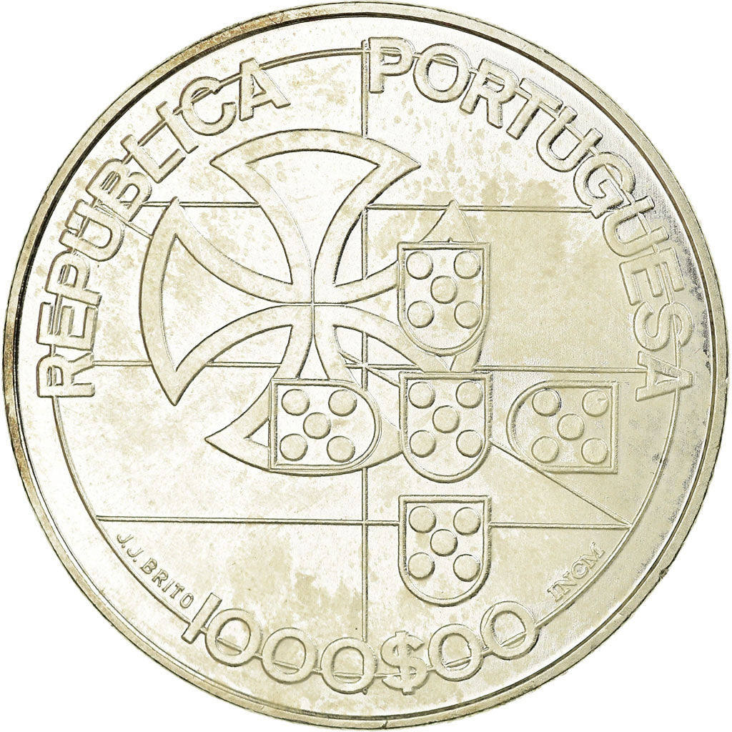 Münze, Portugal, 1000 Escudos, 1998, Lisbon, VZ, Silber, KM:714