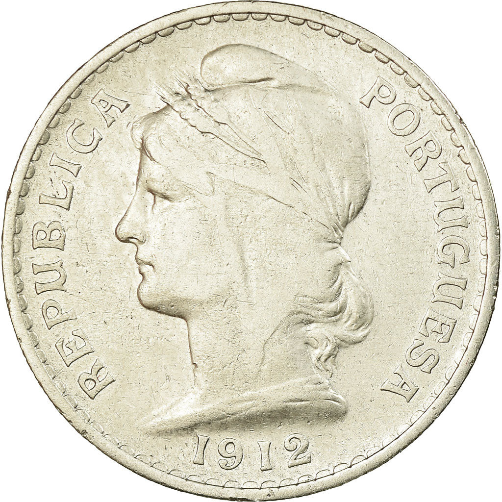 Coin, Portugal, 50 Centavos, 1912, VF(30-35), Silver, KM:561