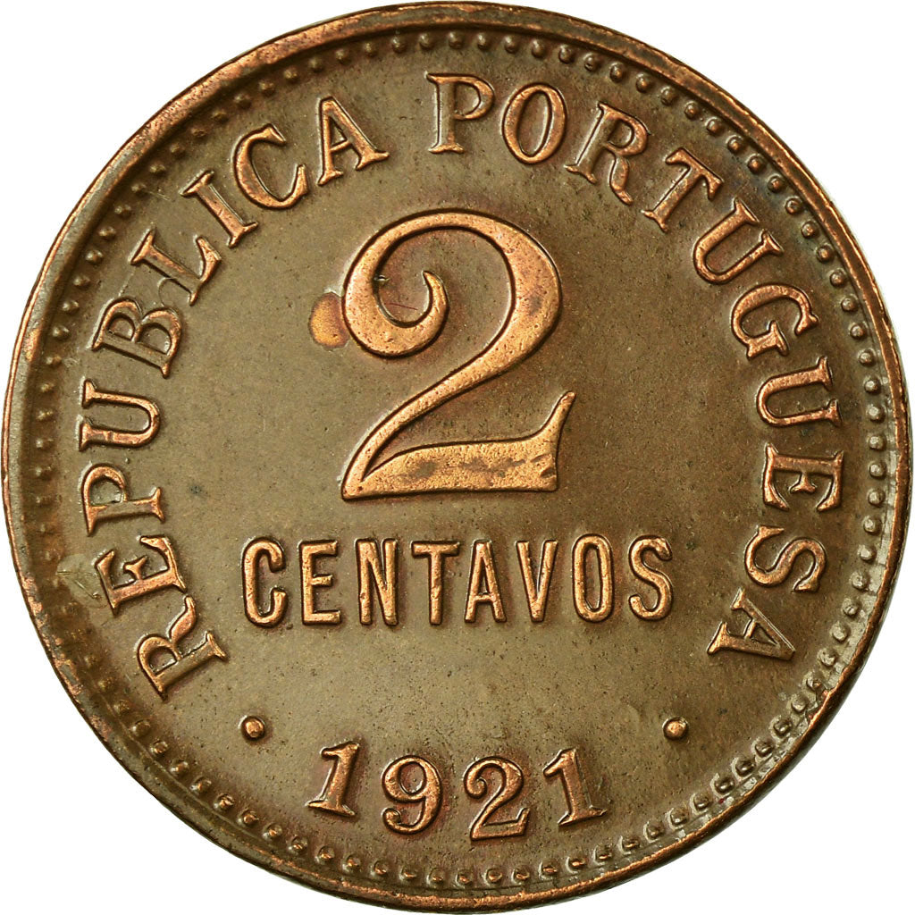 Moneda, Portugal, 2 Centavos, 1921, MBC+, Bronce, KM:568