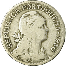 Moneda, Portugal, Escudo, 1930, BC+, Cobre - níquel, KM:578