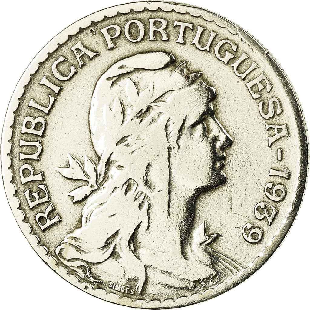 Monnaie, Portugal, Escudo, 1939, TB, Copper-nickel, KM:578