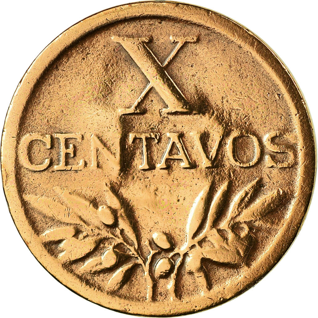 Coin, Portugal, 10 Centavos, 1948, VF(30-35), Bronze, KM:583