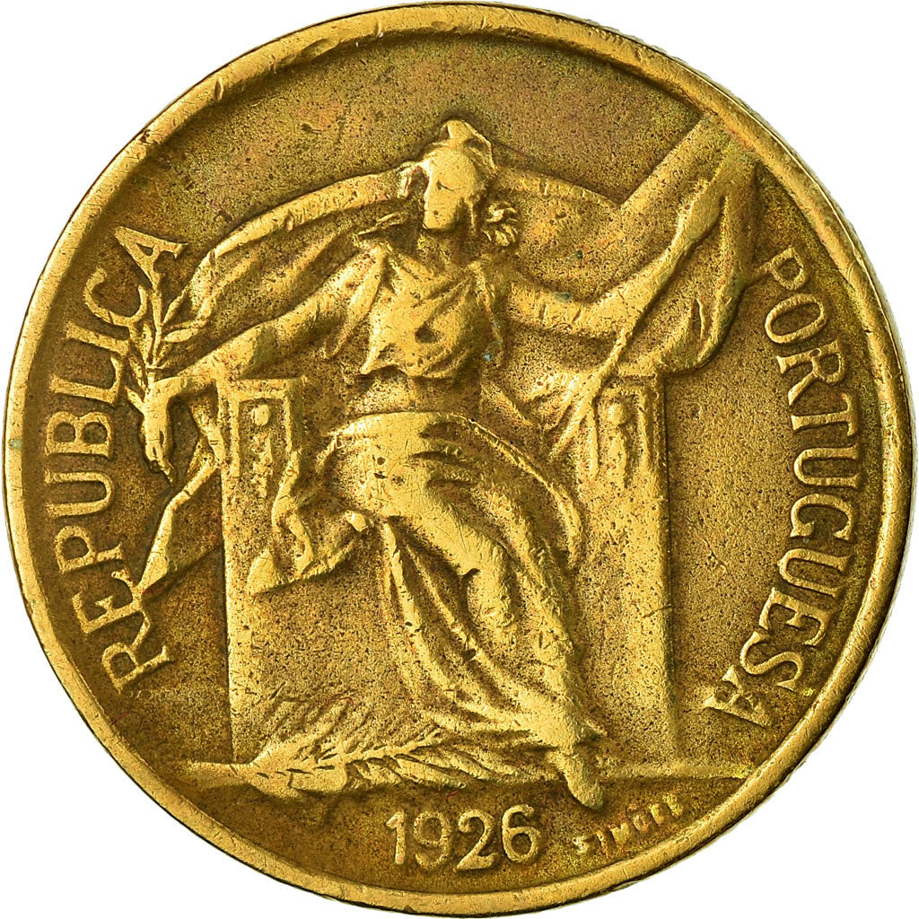 Coin, Portugal, 50 Centavos, 1926, VF(30-35), Aluminum-Bronze, KM:575