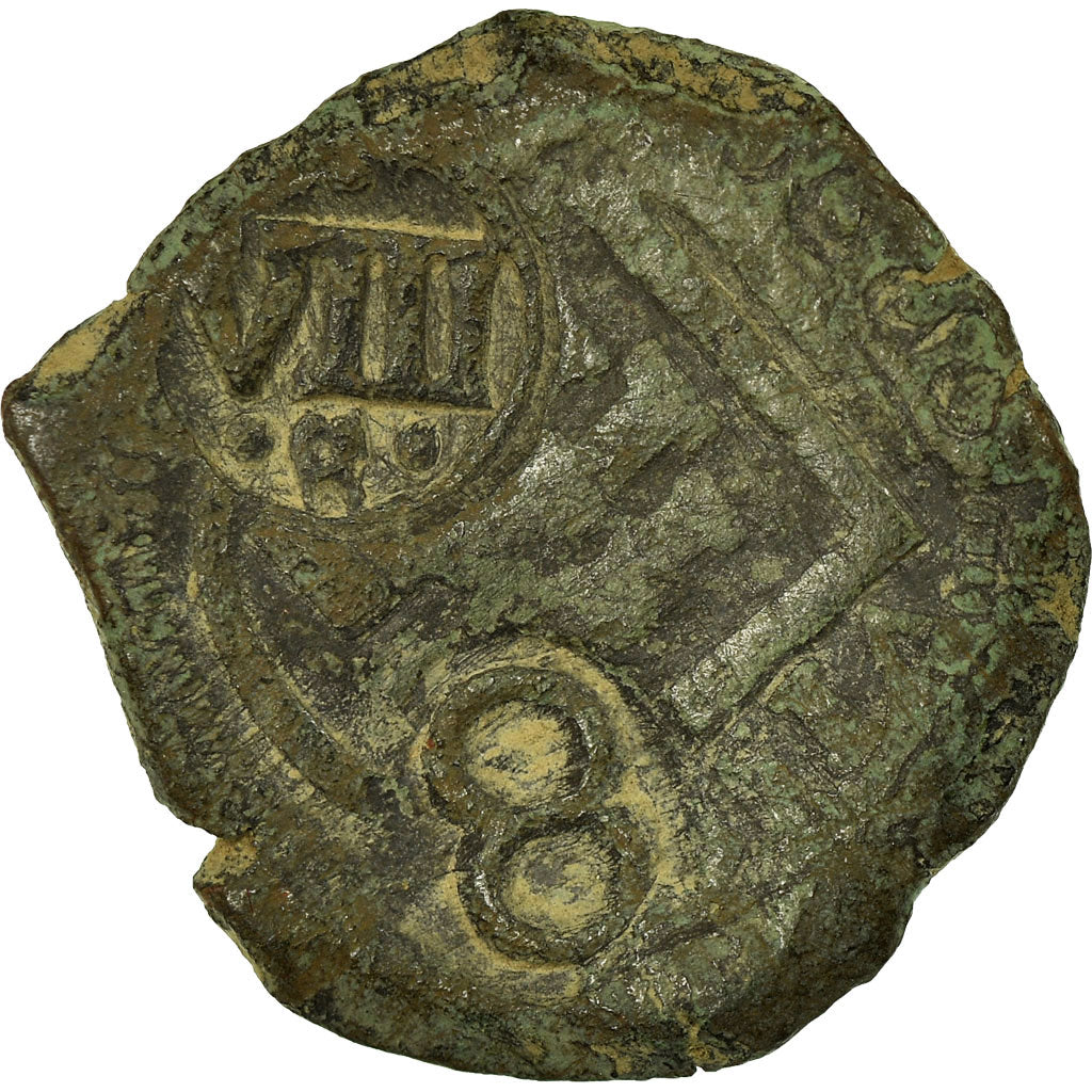 Coin, Spain, Philip IV, 8 Maravedis, 1659, F(12-15), Copper