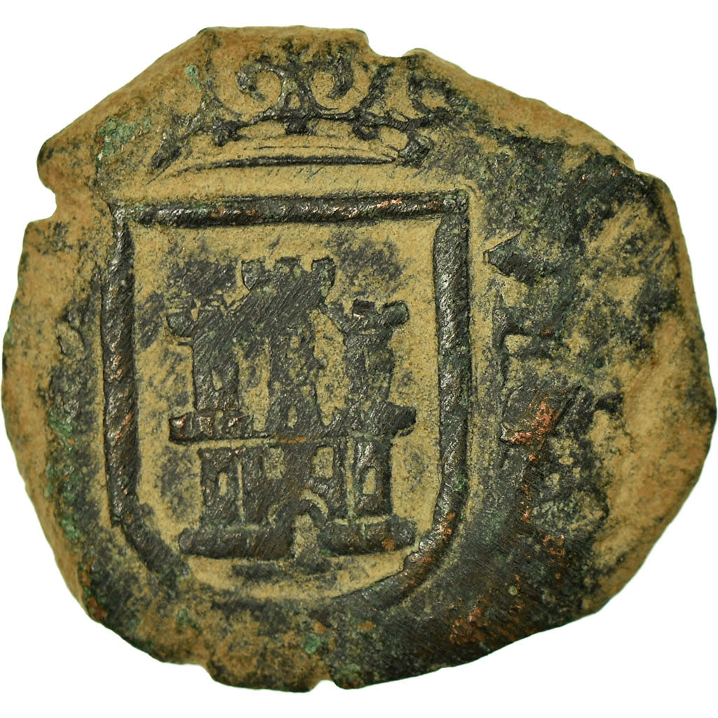 Monnaie, Espagne, Philippe IV, 8 Maravedis, 1625, Madrid, TB+, Bronze, KM:10.4