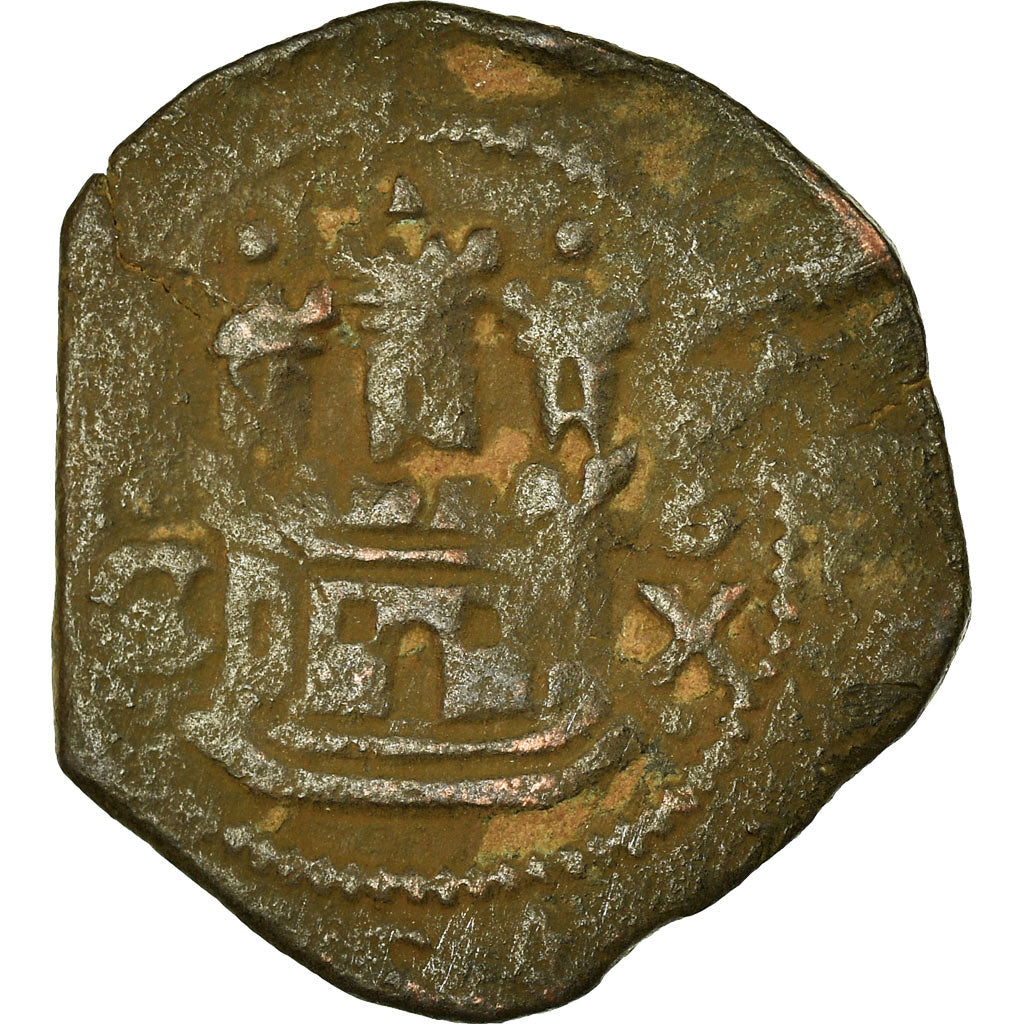 Coin, Spain, Philip II, 2 Maravedis, Cuenca, VF(30-35), Copper