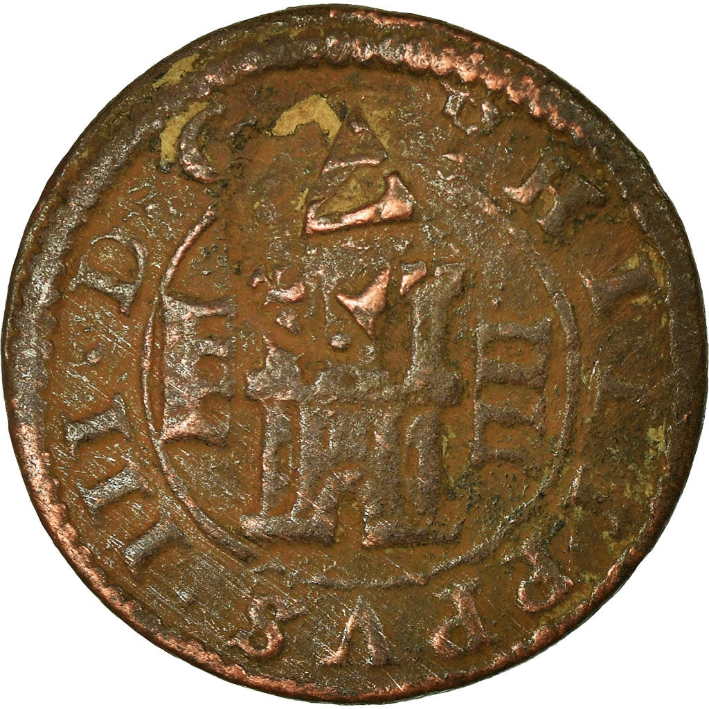 Coin, Spain, Philip III, 4 maravedis, Segovia, VF(20-25), Copper