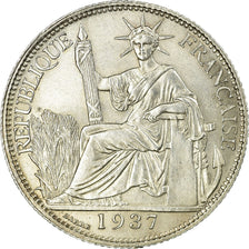 Coin, FRENCH INDO-CHINA, 20 Cents, 1937, Paris, MS(60-62), Silver, KM:17.2