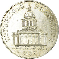 Coin, France, Panthéon, 100 Francs, 1989, Paris, AU(55-58), Silver, KM:951.1