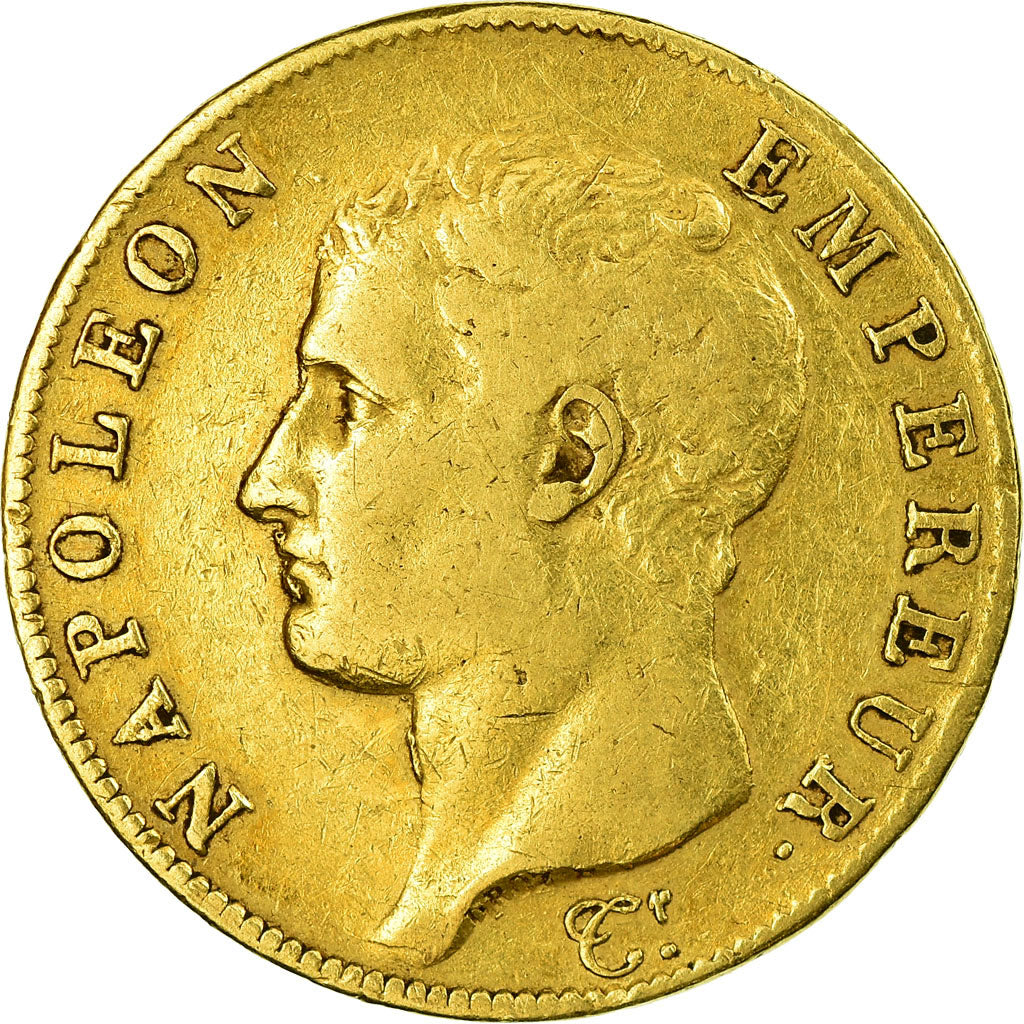Moneta, Francja, Napoléon I, 40 Francs, AN 13, Paris, VF(30-35), Złoto