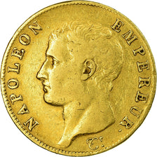Moneta, Francja, Napoléon I, 40 Francs, AN 13, Paris, VF(30-35), Złoto