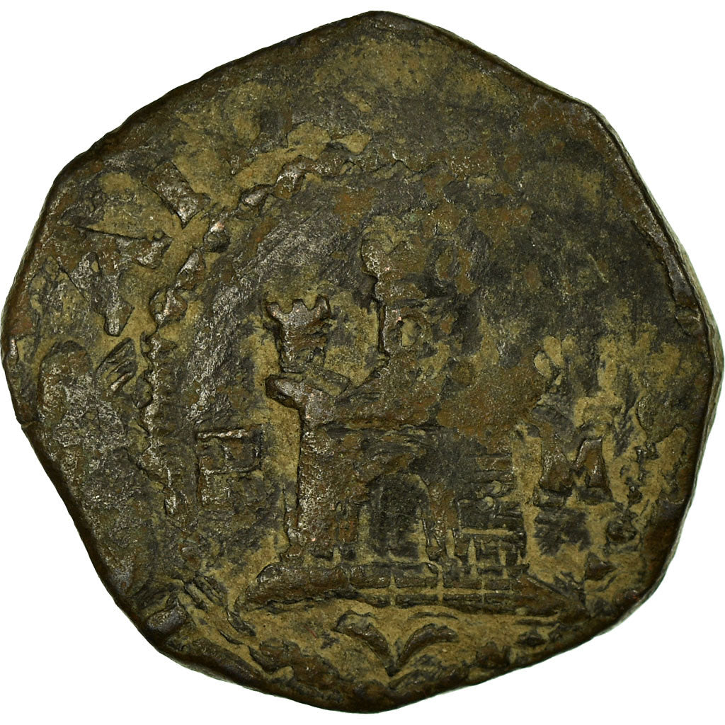 Coin, Spain, Philip II, 2 Maravedis, Segovia, VF(30-35), Copper