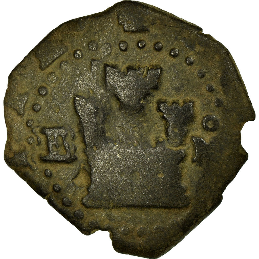 Moneda, España, Philip II, 2 Maravedis, Burgos, BC+, Cobre