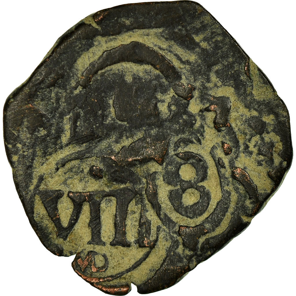 Coin, Spain, Philip IV, 8 Maravedis, 1659, Madrid, VF(20-25), Copper