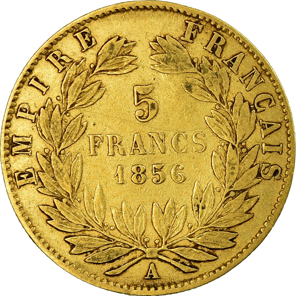 Münze, Frankreich, Napoleon III, Napoléon III, 5 Francs, 1856, Paris, S+