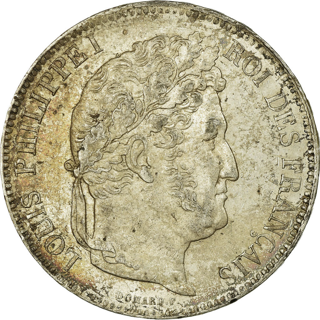 Coin, France, Louis-Philippe, 5 Francs, 1841, Strasbourg, AU(50-53), Silver