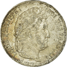 Coin, France, Louis-Philippe, 5 Francs, 1841, Strasbourg, AU(50-53), Silver