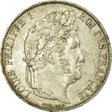 Coin, France, Louis-Philippe, 5 Francs, 1844, Lille, AU(50-53), Silver