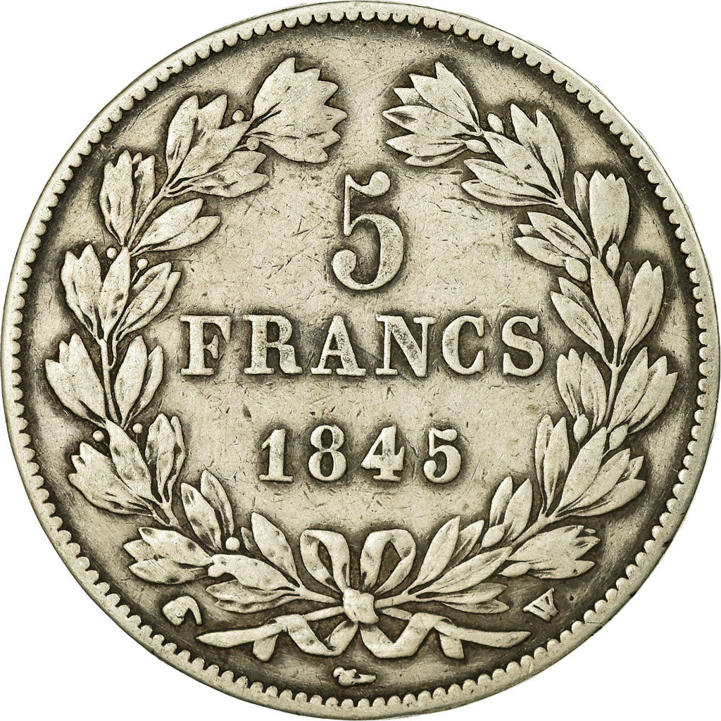 Coin, France, Louis-Philippe, 5 Francs, 1845, Lille, VF(30-35), Silver