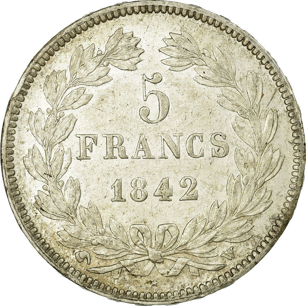 Monnaie, France, Louis-Philippe, 5 Francs, 1842, Lille, TTB+, Argent