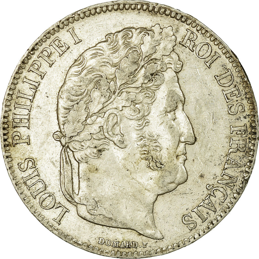Coin, France, Louis-Philippe, 5 Francs, 1839, Lille, AU(50-53), Silver