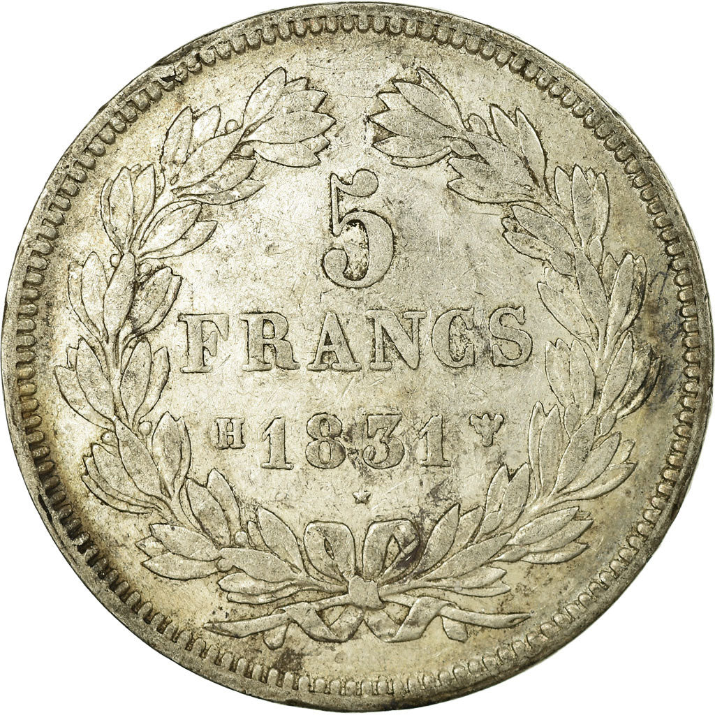 Coin, France, Louis-Philippe, 5 Francs, 1831, La Rochelle, VF(30-35), Silver