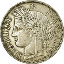 Münze, Frankreich, Cérès, 5 Francs, 1851, Paris, SS, Silber, KM:761.1