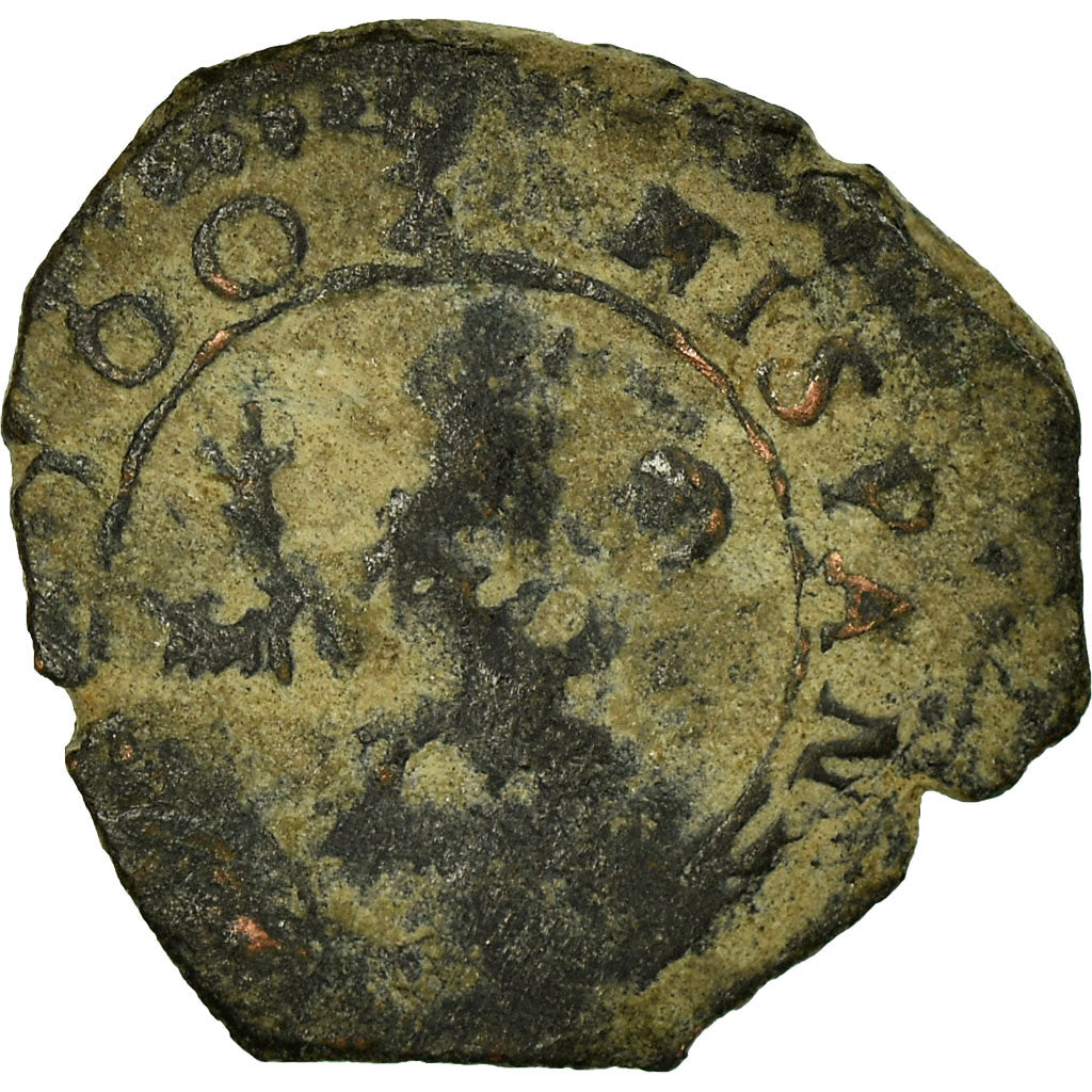 Coin, Spain, Philip III, 2 Maravedis, 1603, Cuenca, VF(20-25), Bronze, KM:3.4