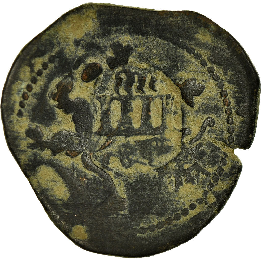 Monnaie, Espagne, Philip III, 4 maravedis, Valladolid, TB+, Cuivre