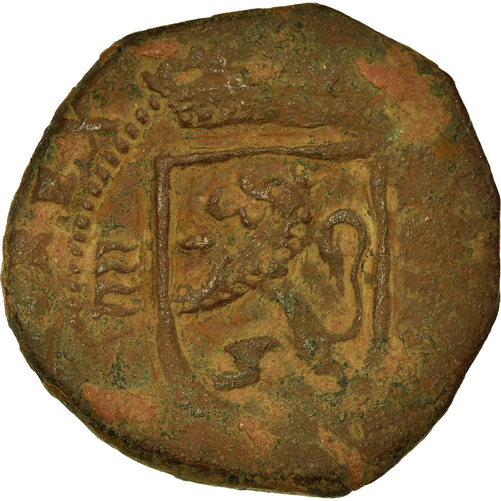 Coin, Spain, Philip III, 8 Maravedis, 1618, Valladolid, VF(30-35), Bronze