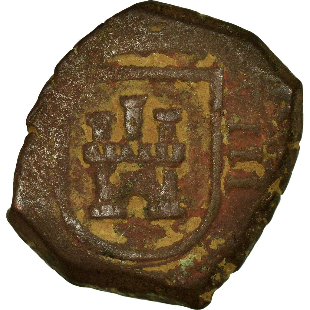 Coin, Spain, Philip IV, 8 Maravedis, 1625, Cuenca, VF(30-35), Copper