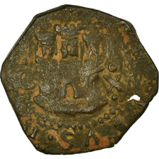 Coin, Spain, Philip II, 2 Maravedis, Cuenca, VF(20-25), Copper