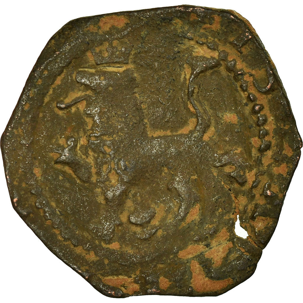 Coin, Spain, Philip II, 2 Maravedis, Cuenca, VF(20-25), Copper