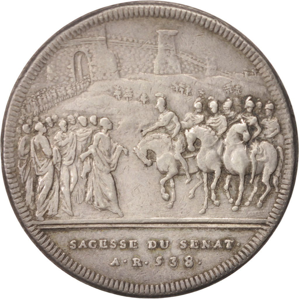 Switzerland, Medal, Lucius Aemilius Paullus, History, 1743, Dassier, EF(40-45)