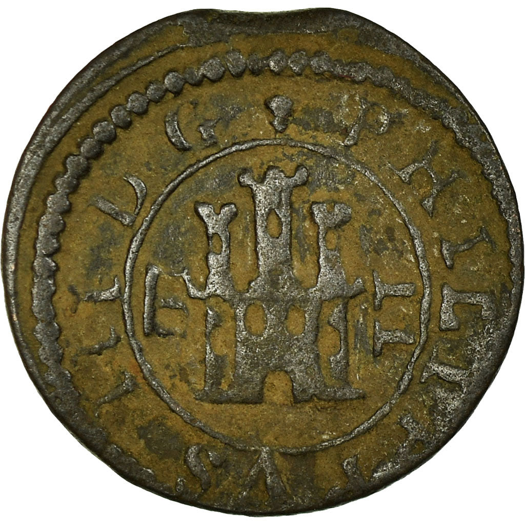 Moneta, Spagna, Philip III, 2 Maravedis, 1606, Segovia, MB+, Bronzo, KM:3.7