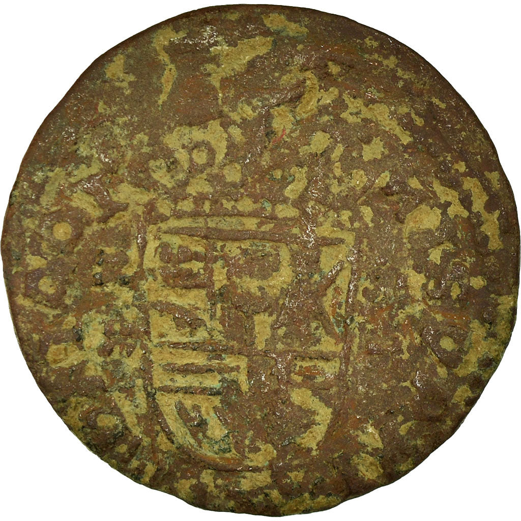 Coin, Spain, Philip IV, 8 Maravedis, 1661, VF(20-25), Copper