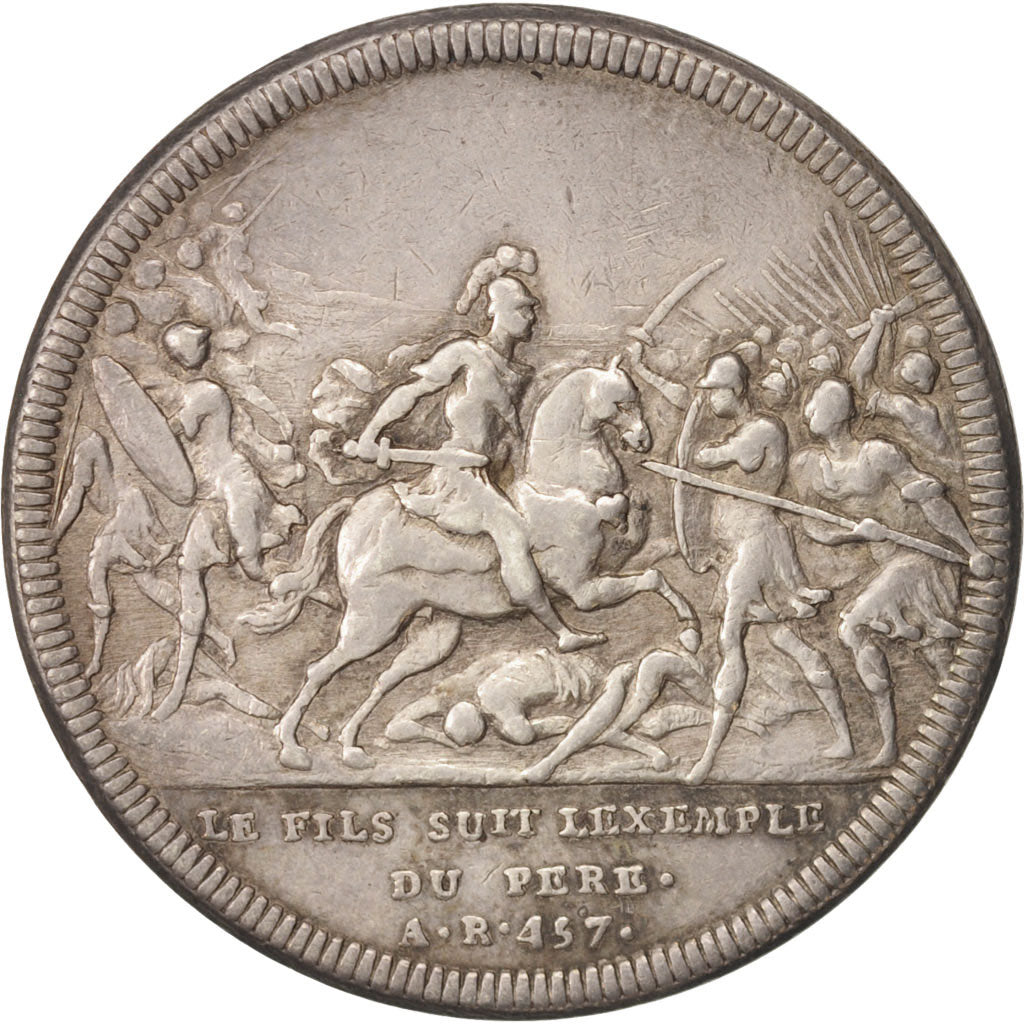 Switzerland, Medal, Publius Decius Mus, History, 1743, Dassier, EF(40-45)