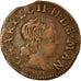 Coin, France, Ardennes, Charles II, Denier Tournois, 1653, Charleville