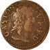 Münze, Frankreich, DOMBES, Gaston d'Orléans, Denier Tournois, 1651, Trévoux