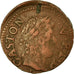 Monnaie, France, DOMBES, Gaston d'Orléans, Denier Tournois, 1652, Trévoux