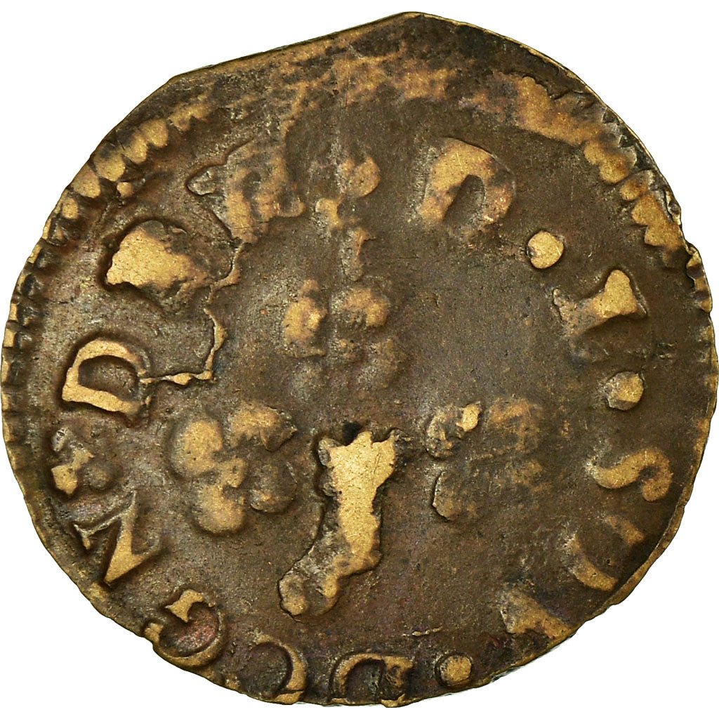 Moneda, Francia, Ardennes, Ferdinand-Charles, Denier Tournois, Cugnon, BC+
