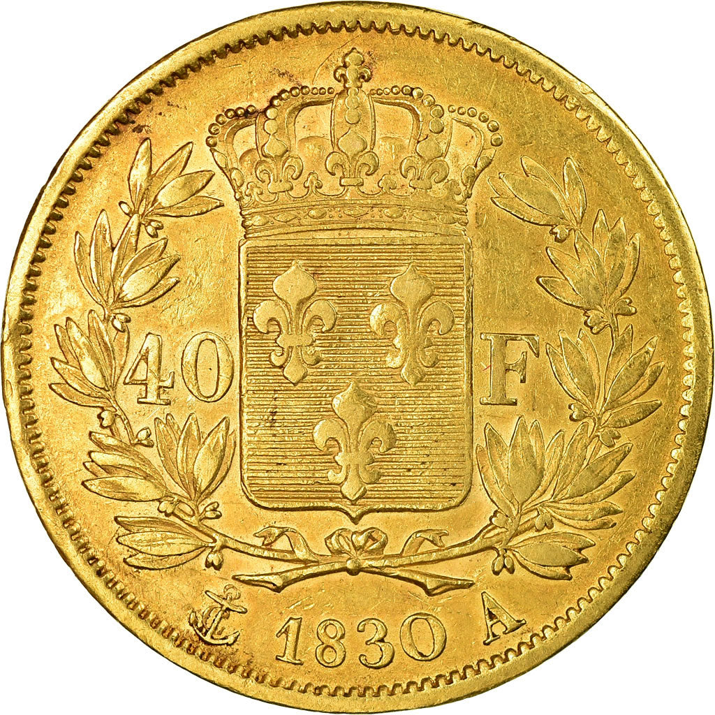 Münze, Frankreich, Charles X, 40 Francs, 1830, Paris, SS, Gold, KM:721.1