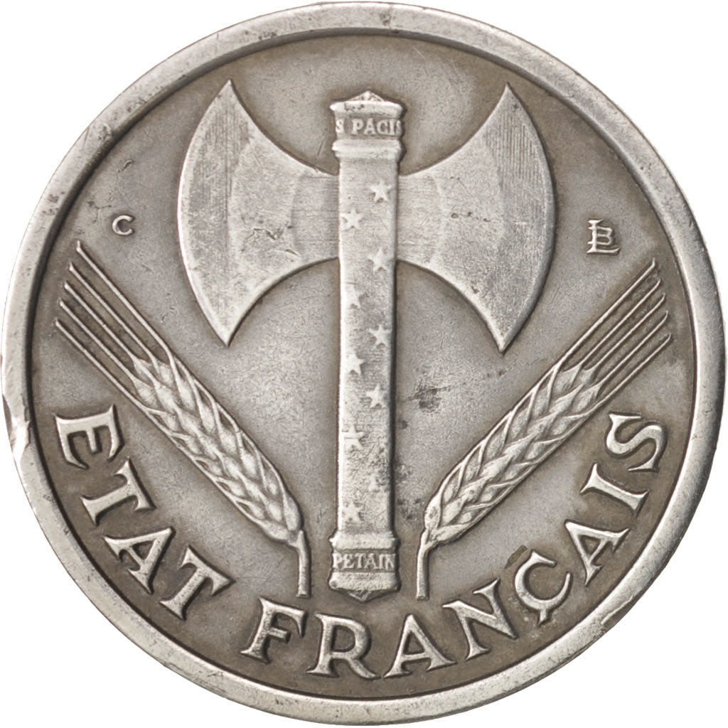 Coin, France, Bazor, Franc, 1944, Castelsarrasin, EF(40-45), Aluminum, KM:902.3
