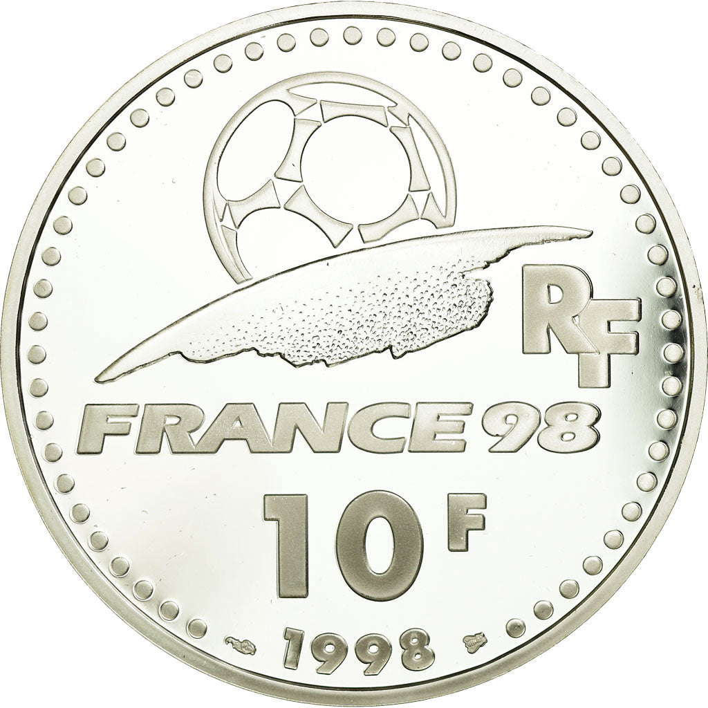 Coin, France, Coupe du Monde - Brésil, 10 Francs, 1998, Paris, BE, MS(65-70)