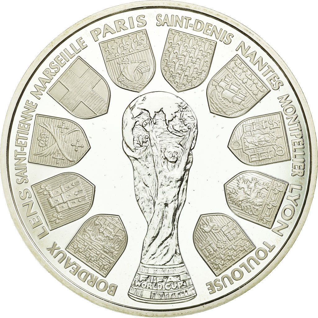 Coin, France, Coupe du Monde -  Les Stades, 10 Francs, 1998, Paris, BE
