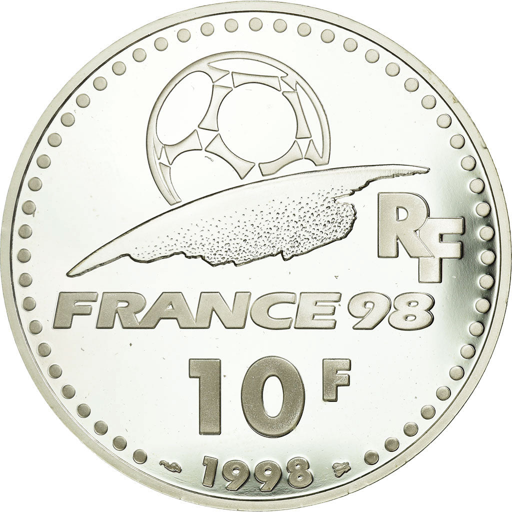Coin, France, Coupe du Monde -  Les Stades, 10 Francs, 1998, Paris, BE