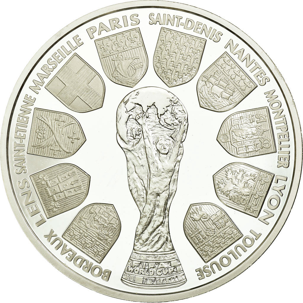 Coin, France, Coupe du Monde -  Les Stades, 10 Francs, 1998, Paris, BE